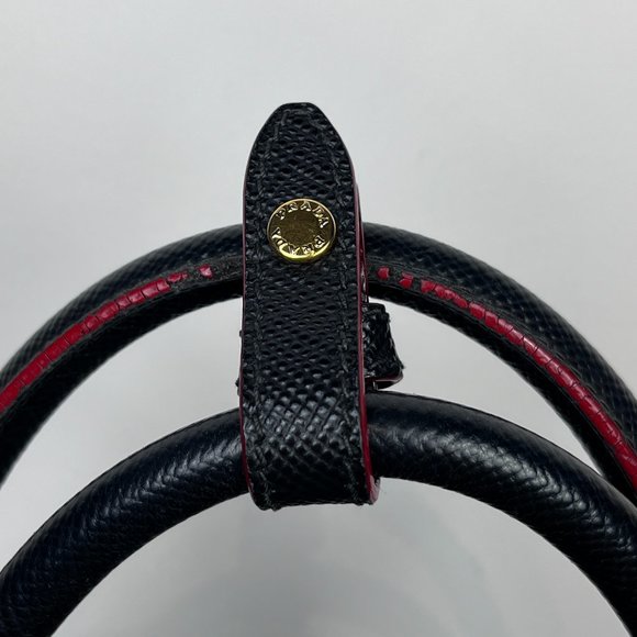 Prada Black Large Double Leather Tote - Picture 8 of 14